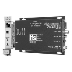 FM Video Receiver / Data Transceiver, MM, 1 Fiber (850/1310 nm), Rack Mount