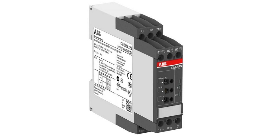 Current Monitoring Relay, 0.3 to 15 A, 24 to 240 V, 1 -Pole