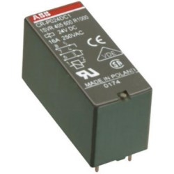 Relay, 2 C/O Contacts, 250V, 8A, Control Voltage: 24 V DC