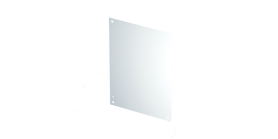 Enclosure Inner Panel,White,14 ga. Mild Steel,Back Panel,Powder Coated ...