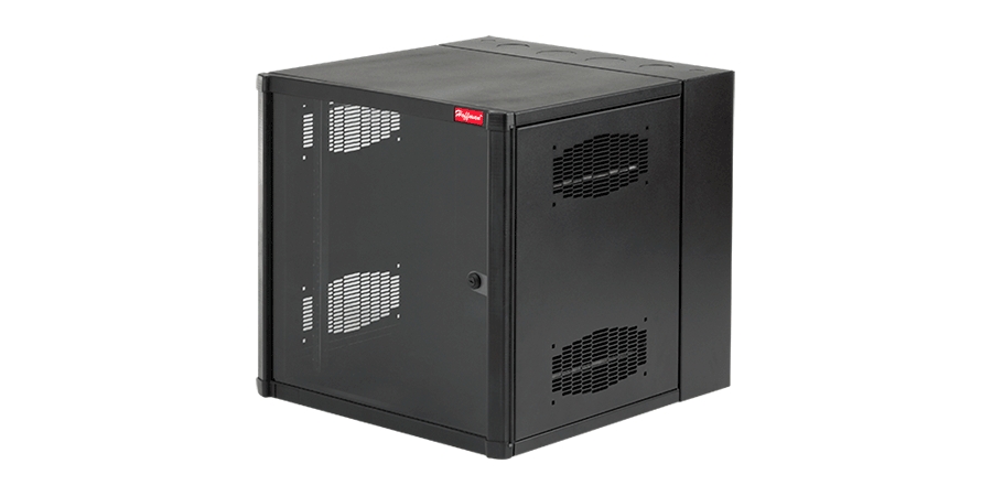 Double Hinged Cabinet,RAL 9005 Jet Black,14 ga. Mild Steel,Rack Mount ...