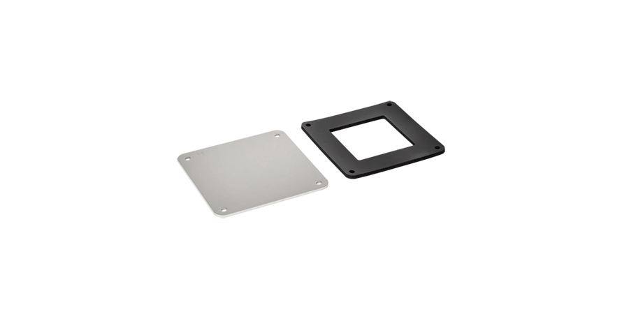 Closure Plate, 304 Stainless Steel, Width 4 in., Thickness 16 gauge, No ...