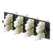 FAP with 8 LC Duplex OM1 Multimode Adapters (Electric Ivory) Phosphor Bronze Split Sleeves