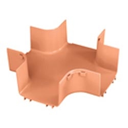 Four Way Cross Fitting, 6&quot; x 4&quot; (150mm x 100mm), FiberRunner, Orange, Cover Sold Separately