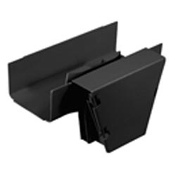 FiberRunner Vertical Tee Fitting 6x4 Black