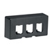 FurnitureFaceplate 3Port KnollM BL EA