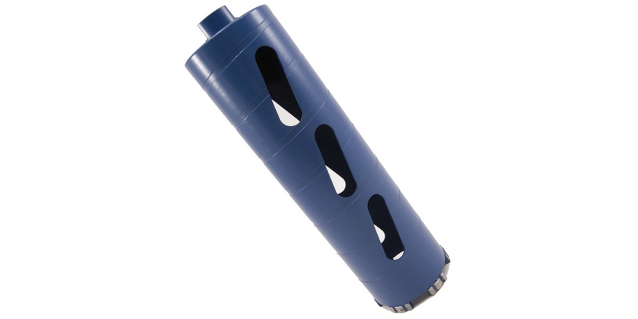 Masonry Core Bit, 2 in. Dia x 10 in. L, Diamond Tip