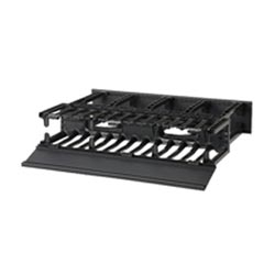 NetManager Horizontal Cable Manager 2 RU Black