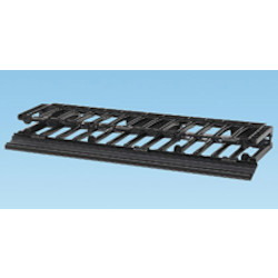 NetManager Horizontal Cable Manager 1 RU Black