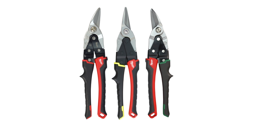 Snip Set, Straight, Right, Left Cutting, 10 in. L