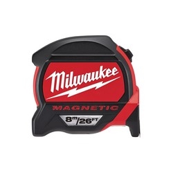 Premium Magnetic Tape Measure Milwaukee Elec Tool 48227225 Milwaukee 8 m/26 ft 
