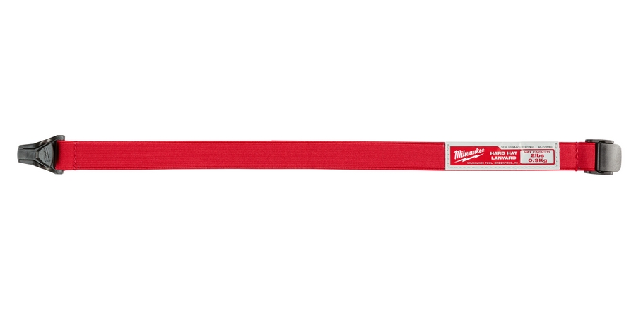 Milwaukee Hard Hat Lanyard with Clip, 2 lb. Capacity, Red