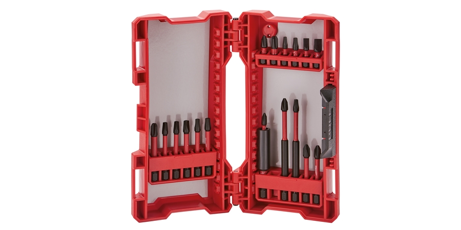 Driver Bit Set, 18 Pieces, (7) Phillips (2) Slotted (6) Square (2)Torx ...