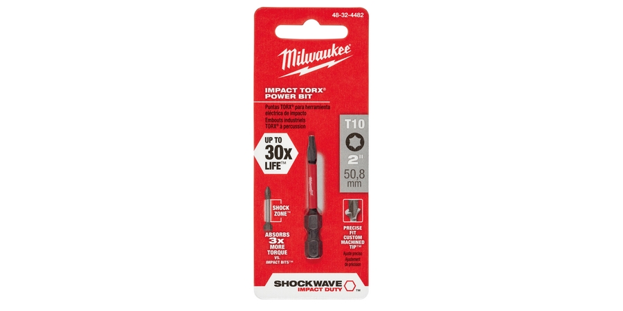 Impact Power Bit, 2 in. lg, Steel