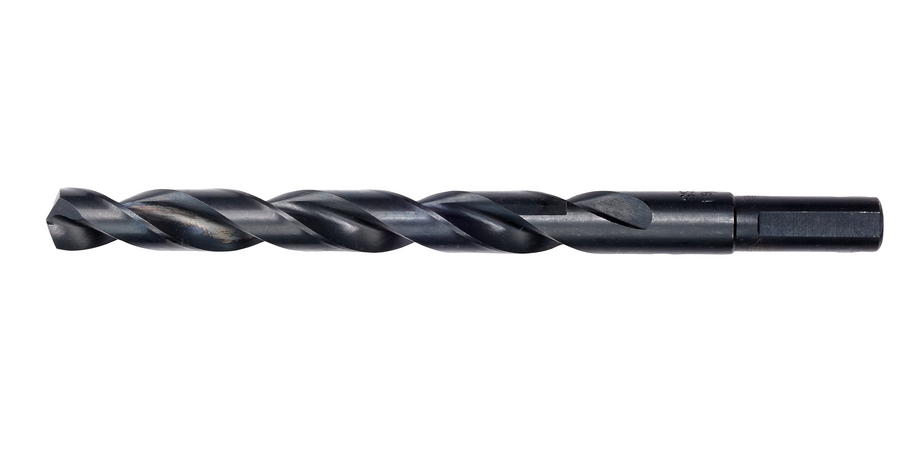 Drill Bit, 27/64 in., 135 deg Split Point, High Speed Steel, Black Oxide