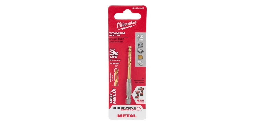 4.2MM METRIC TITANIUM SHOCKWAVE RED HELIX BIT