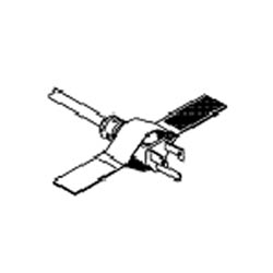 Saf-T-Grip End Grommet and Buckle Series; 0.75"W x 6"L; Black; Pkg of 25