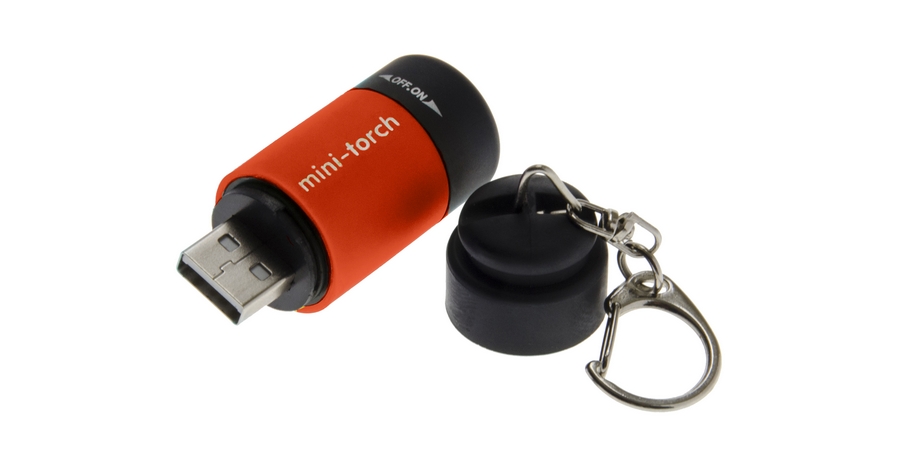 U11270 USB TORCH LIGHT RED 1PK