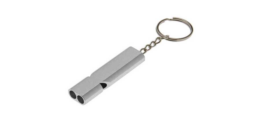 Key Chain, Aluminum, 2-1/4 in. L, 5/8 in. W