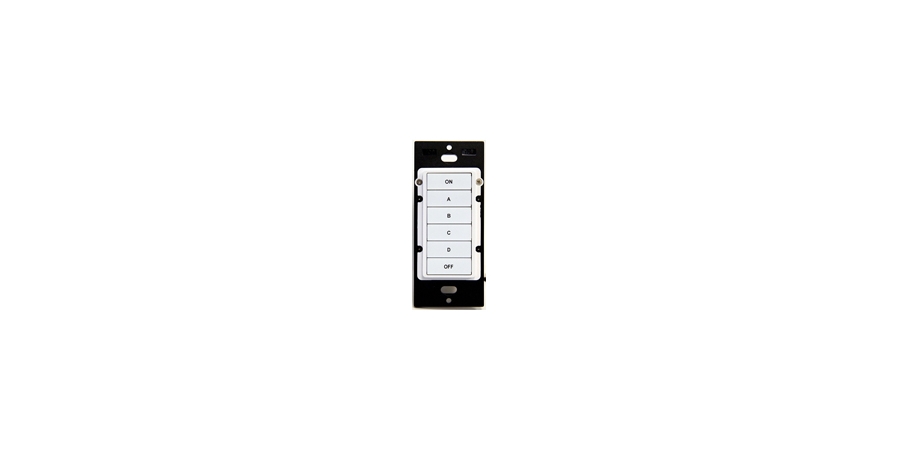 Keypad Room Controller, White, Pushbutton, 120 VAC