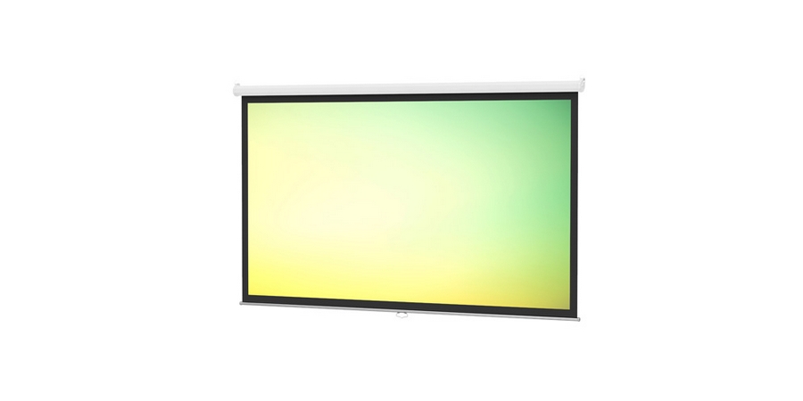 Projector Screen, Screen Size 57.5 x 92 in., 109 in., Height 57.5 in.
