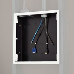 Large In-Wall Storage Box with White Flange