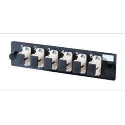 6-SC Simplex multimode adapters with phosphor-bronze alignment sleeves