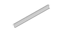 Threaded Drop Rod, Steel, Zinc Plated, Gold, Trade Size 5/8-11 in.