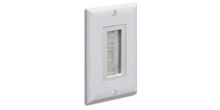 Cable Entry Device, 1 Gang, 4.49 in. H x 2.73 in. W, White
