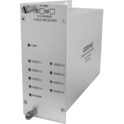 8-channel Digitally Encoded Video Receiver, MM, 1 Fiber