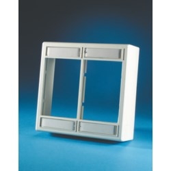 Series II Faceplate, high profile (dual gang), 1.65&quot; deep, Fog White