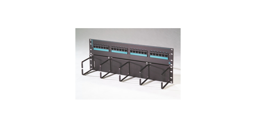 Clarity 6 hinged 24-port panel with lower cable management panel, Cat6 ...