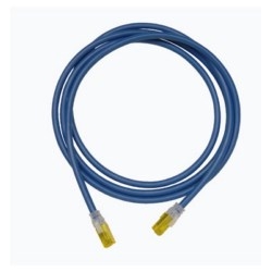 Clarity 6 a cordon modulaire, bleu, 7', Cat6A, 10 Gigabit, quatre paires UTP échoués 26 AWG PVC/CM