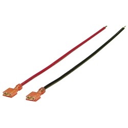 Battery Leads, 8 inch, 18AWG, Pair, RedAnd Black