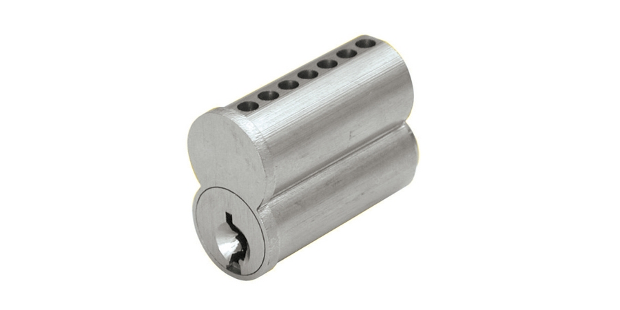 Small Format Interchangeable Core, 7 Pin Length, Brass, US26D Satin Chrome