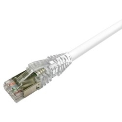 NETCONNECT CAT6A S/FTP LSZH   RJ45 WHITE PATCH CORD, 0.5MT  NPC6ASZDB-WT050C