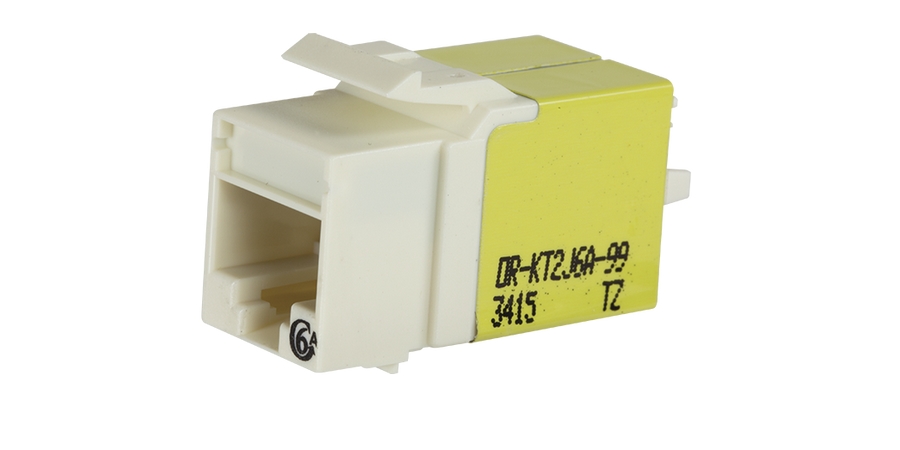 Keystone Jack,Unshielded Shield,Lacing Cap,T568A/T568B Wiring,Cat 6A ...