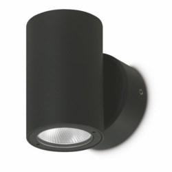 Architectural Cylindrical Up/down Wall Light, IP54, 8W, 3000K, 400lm
