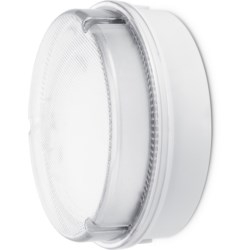 RadiaLED Surface Light, Utility, Mains, IP65, Diameter 205mm, Bulkhead, 12W, 4000K, 1150lm, LED, Prismatic, EM