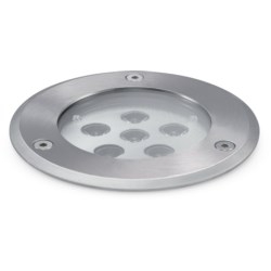NiteLED Walkover Ground Lighting, 316SS, IP67, 6W, 4000K, 360lm, Stainless Steel