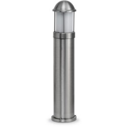 NiteLED Dome Bollard, Mains, IP44, Medium Plain, 8.5W, 4000K, 200lm, Stainless Steel