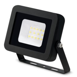 10W LED Floodlight, IP65, Aluminium, 4000k, Black