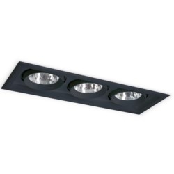 Retail Light Box, Triple, IP20, 105W, Non-dimmable, 4000K, 12300lm 36, Black