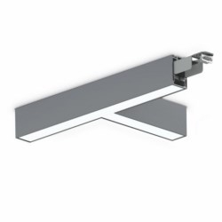 Line Of Light Light Fitting, Direct, T-junction (T), 21W, 3000k, DALI, Grey