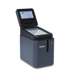 Wireless Powered Network Laminated Label Printer, HGe/TZe/Hse, 360 x 720 DPI Resolution, 7 MB, 8 Meter Tape, 4.7" Width x 7.6" Depth x 5.7" Height, With Touch Panel Display