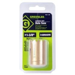 Holesaw, 1-3/8&quot;, Carbide Grit, Packaged