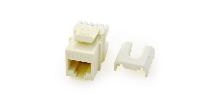 Keystone Insert, Cat 5E, Light Almond