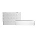 Enclosure Kit, Low Voltage, Structured Wiring, 8", ABS Plastic, White, With (6) Enclosure/(6) Cover
