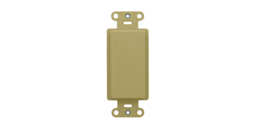 Blank Decorator, Blank; Wall Plate Insert, Cycolac FR15U ABS; Injection ...