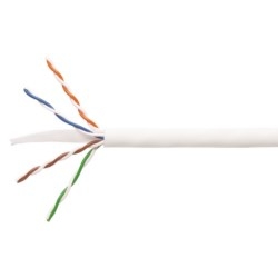 CS34ZC Category 6 U/UTP Cable, low smoke zero halogen, white jacket, 4 pair count, 305 m length CommPak box